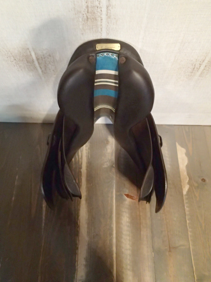 15.5" Voltaire Palm Beach Saddle - Full Buffalo - 2018 - 1 Flaps - 4.75" dot to dot - FIN Panels (426)