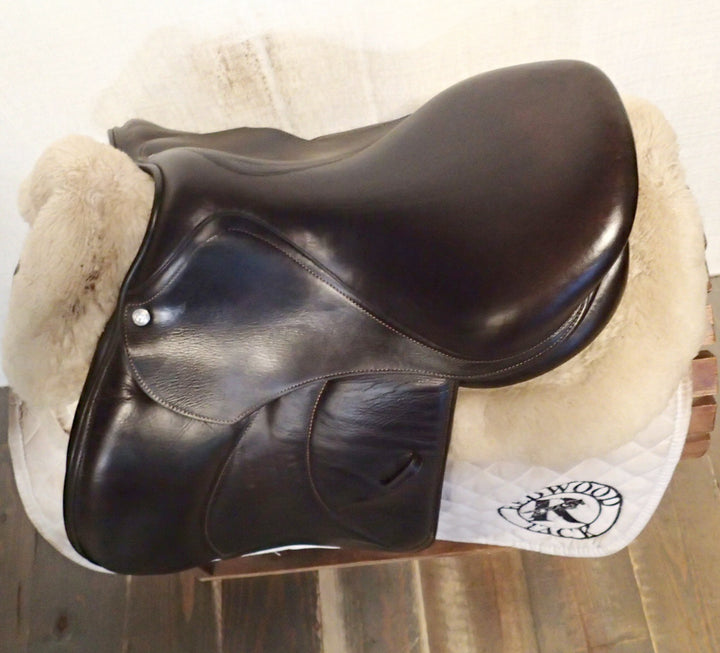 15.5" Voltaire Palm Beach Saddle - Full Buffalo - 2018 - 1 Flaps - 4.75" dot to dot - FIN Panels (426)