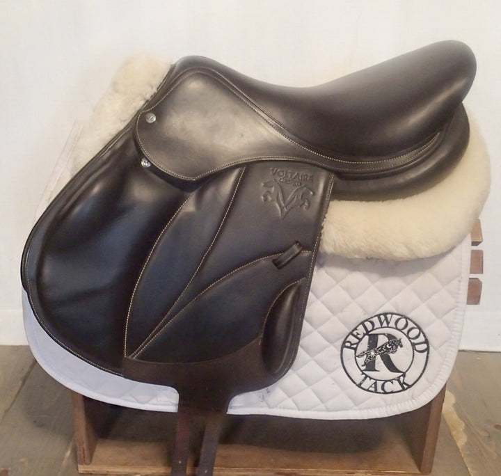 17.5" Voltaire Lexington Monoflap Saddle - Full Buffalo - 2020 - 2AA Flaps - 4.75" dot to dot - Pro Panels