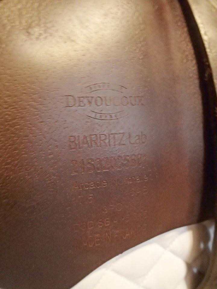 17.5" Devoucoux Biarritz Lab Saddle - 2021 - 3AB Flaps - 4.75" dot to dot