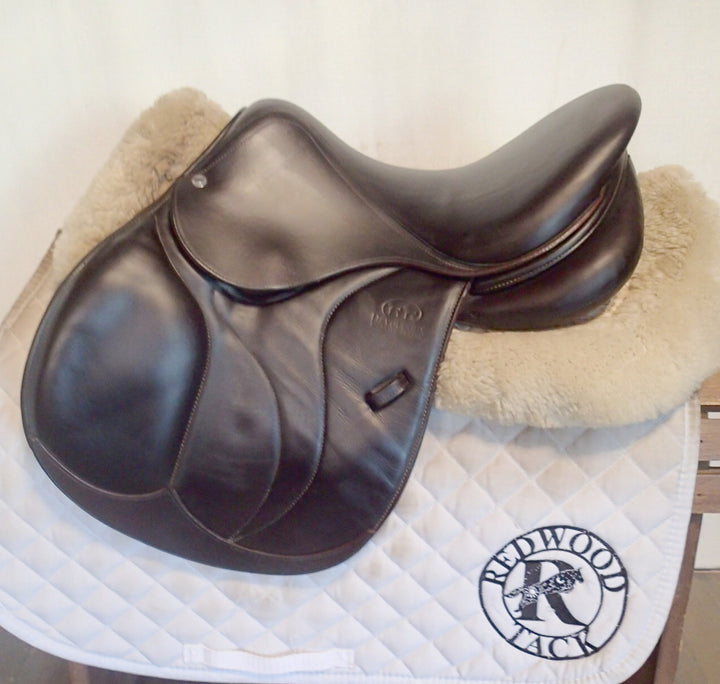 15" / 15.5" Devoucoux Biarritz K Saddle - Full Buffalo - 2019 - 0A Flaps - 4.75" dot to dot (452)