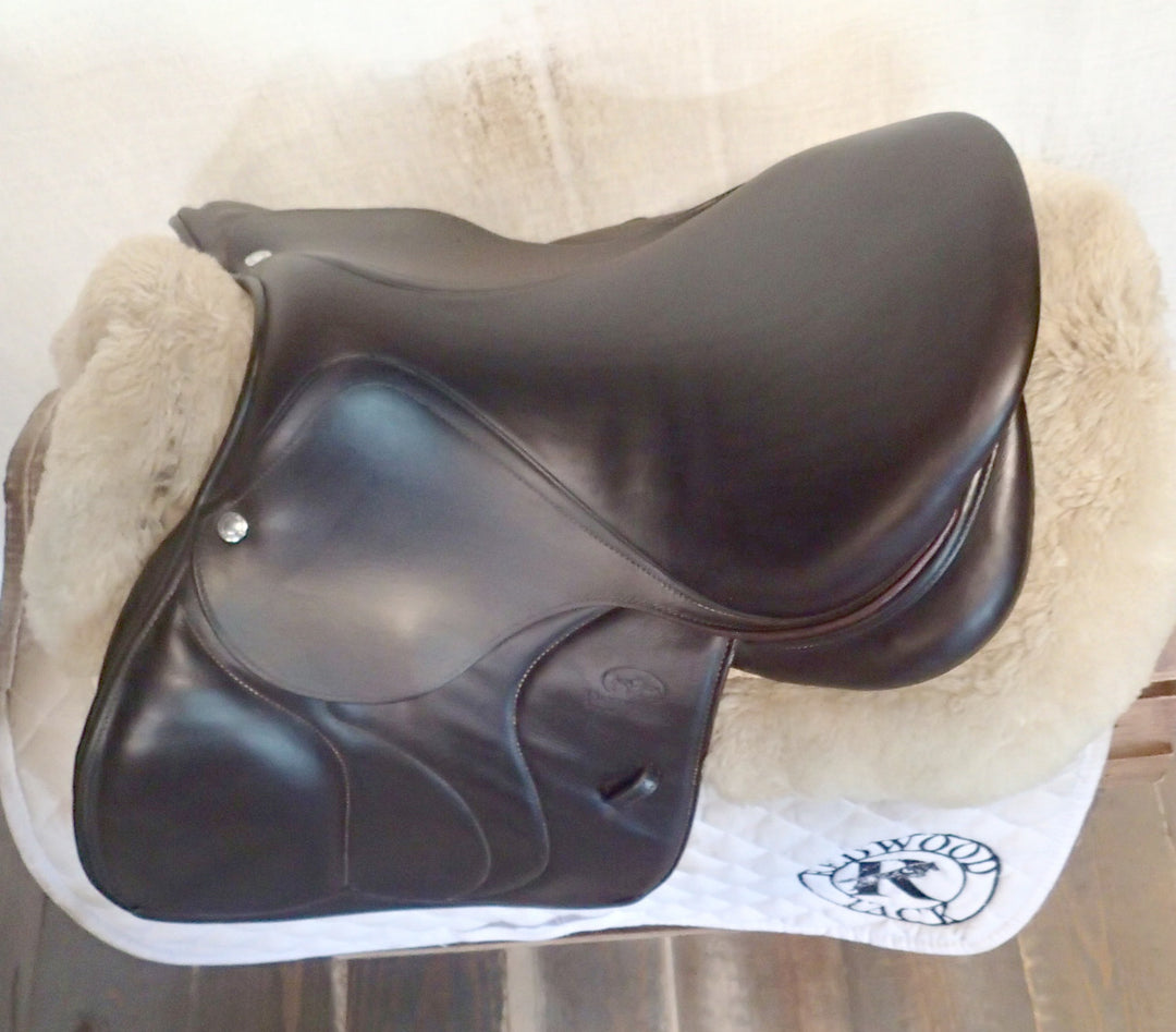 15" / 15.5" Devoucoux Biarritz K Saddle - Full Buffalo - 2019 - 0A Flaps - 4.75" dot to dot (452)