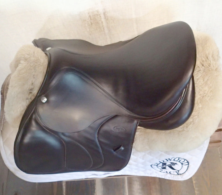 15" / 15.5" Devoucoux Biarritz K Saddle - Full Buffalo - 2019 - 0A Flaps - 4.75" dot to dot (452)