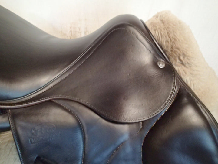 15" / 15.5" Devoucoux Biarritz K Saddle - Full Buffalo - 2019 - 0A Flaps - 4.75" dot to dot (452)