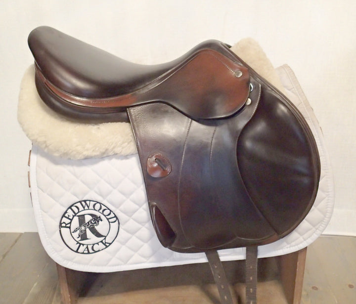 17" Amerigo Vega Monoflap Saddle - 2016 - Full Buffalo - Wool Flocked - 5.25" dot to dot