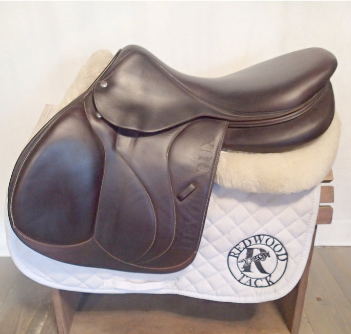 18" Devoucoux Biarritz S Saddle - Full Buffalo - 2017 - 3AAB Flaps - 4.75" dot to dot