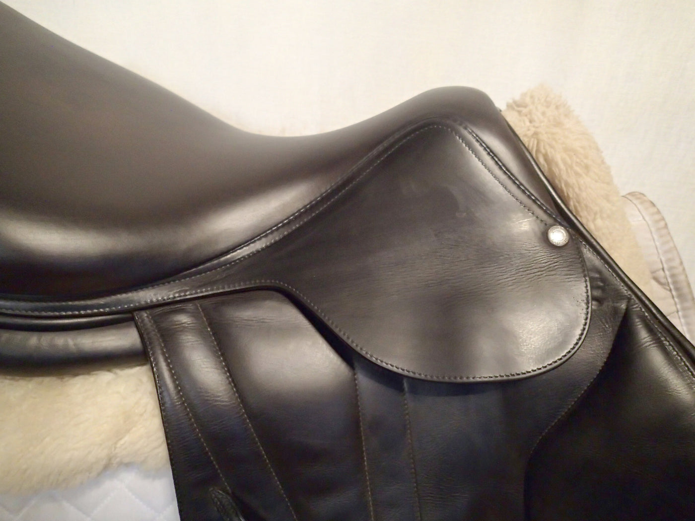 18" Butet Premium Saddle - Full Calfskin - 2018 - C Seat - 3 Flaps - 5" dot to dot