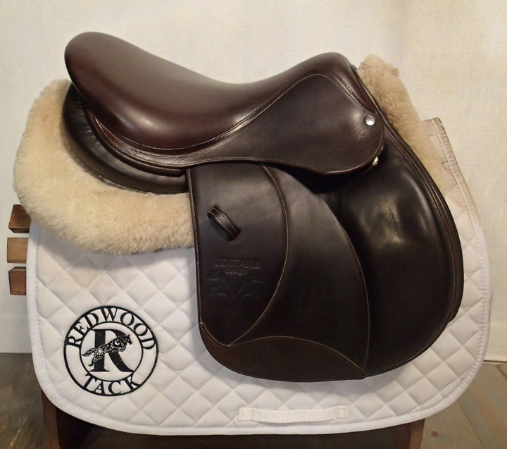 16.5" Voltaire Palm Beach Saddle - Full Buffalo - 2014 - 1 Flaps - 4.75" dot to dot - FIN Panels