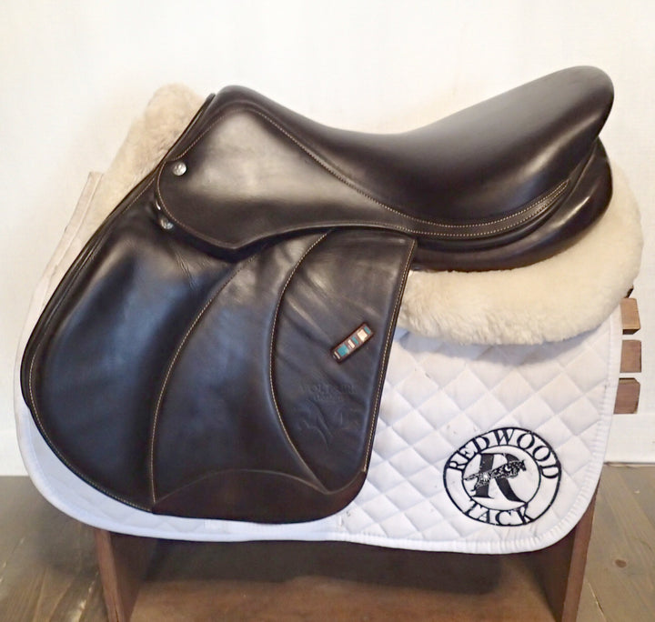 17.5" Voltaire Palm Beach Saddle - Full Buffalo - 2018 - 2A Flaps - 4.75" dot to dot - XFIN Panels