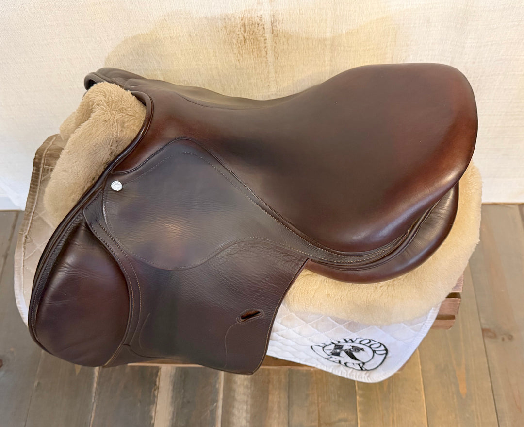 16.5" Antares Evolution Saddle - Full Buffalo - 2014 - 3N Flaps - 4.5" dot to dot (475)
