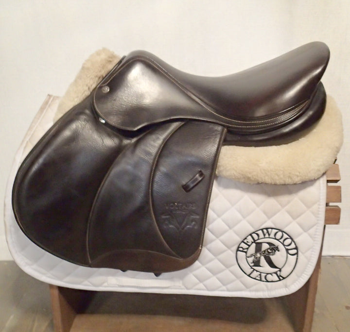 17.5" Voltaire Palm Beach Saddle - Full Buffalo - 2021 - 2AA Flaps - 4.75" dot to dot - XFIN Panels