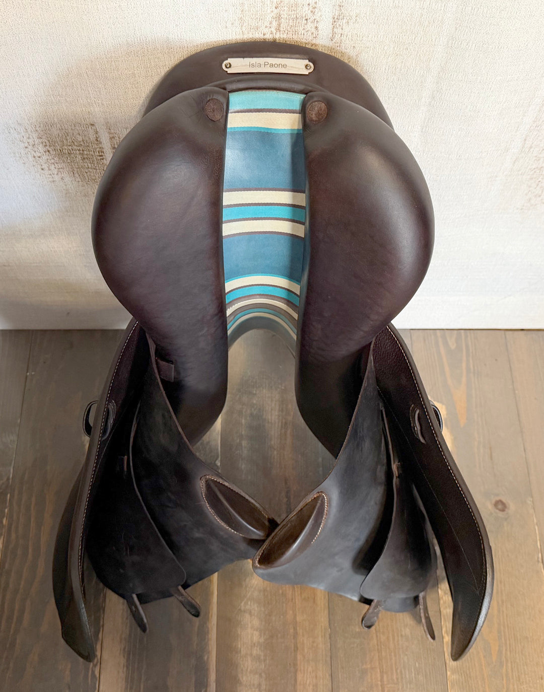 17.5" Voltaire Palm Beach Saddle - 2023 - Full Buffalo - 2A Flaps - 4.75" dot to dot - Pro Panels (481)