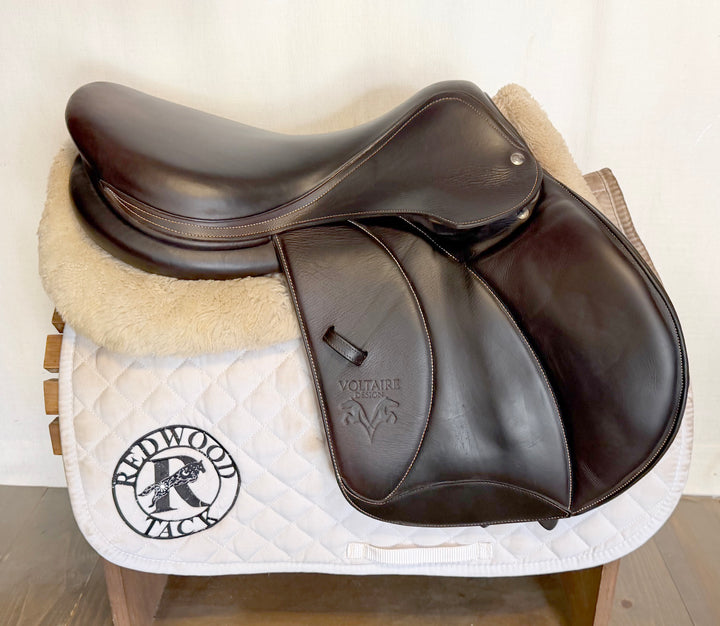17.5" Voltaire Palm Beach Saddle - 2023 - Full Buffalo - 2A Flaps - 4.75" dot to dot - Pro Panels (481)