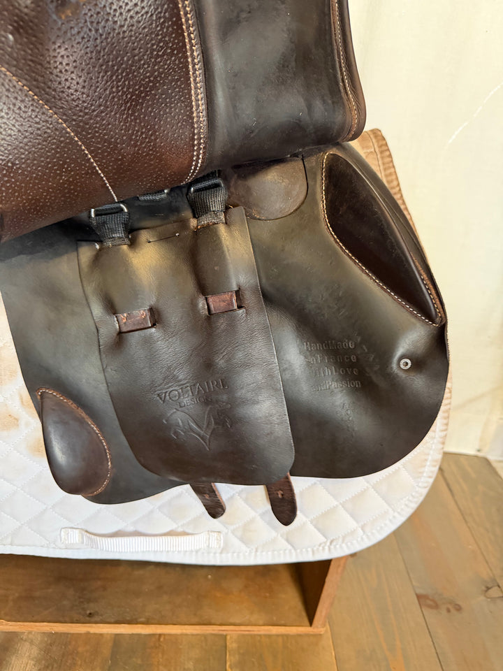 17.5" Voltaire Palm Beach Saddle - 2023 - Full Buffalo - 2A Flaps - 4.75" dot to dot - Pro Panels (481)