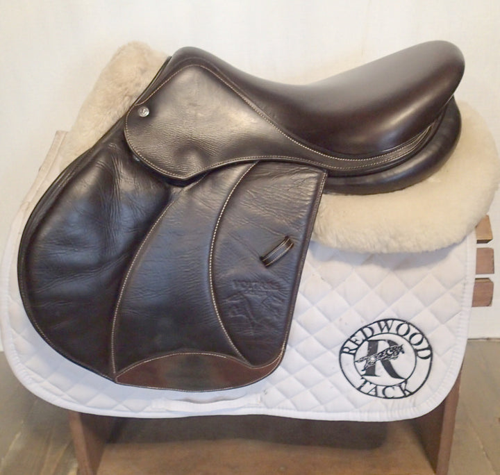 16.5" Voltaire Palm Beach Saddle - Full Buffalo - 2018 - 2A Flaps - 4.75" dot to dot - FIN Panels