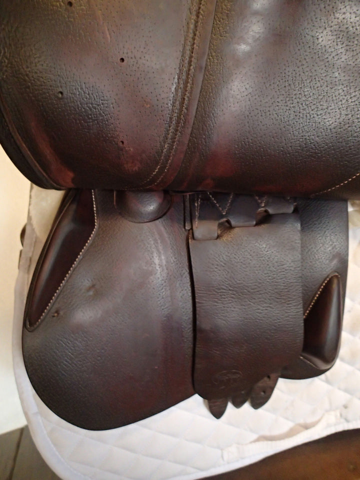 17" Devoucoux Biarritz Saddle - Full Buffalo - 2015 - 1A Flaps - D3D - 4.75" dot to dot