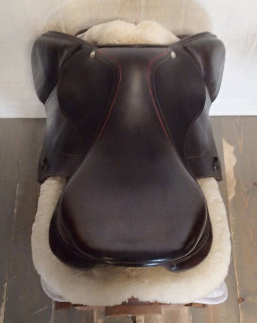 17" Devoucoux Biarritz Saddle - Full Buffalo - 2015 - 1A Flaps - D3D - 4.75" dot to dot