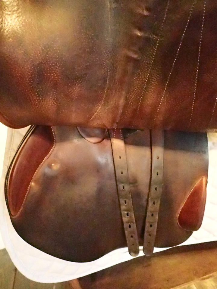 17.5" Butet Premium Saddle - Full Calfskin - 2015 - 3 Flaps - C Seat - 4.25" dot to dot