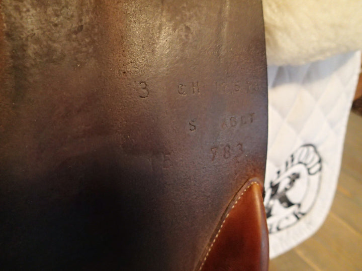 17.5" Butet Premium Saddle - Full Calfskin - 2015 - 3 Flaps - C Seat - 4.25" dot to dot