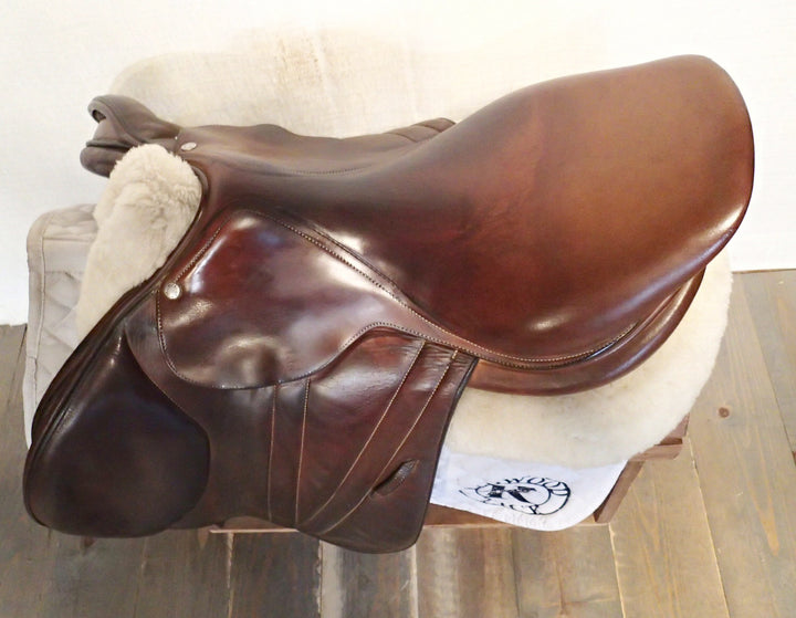 17.5" Butet Premium Saddle - Full Calfskin - 2015 - 3 Flaps - C Seat - 4.25" dot to dot