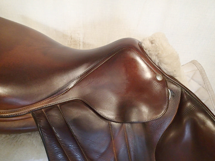 17.5" Butet Premium Saddle - Full Calfskin - 2015 - 3 Flaps - C Seat - 4.25" dot to dot