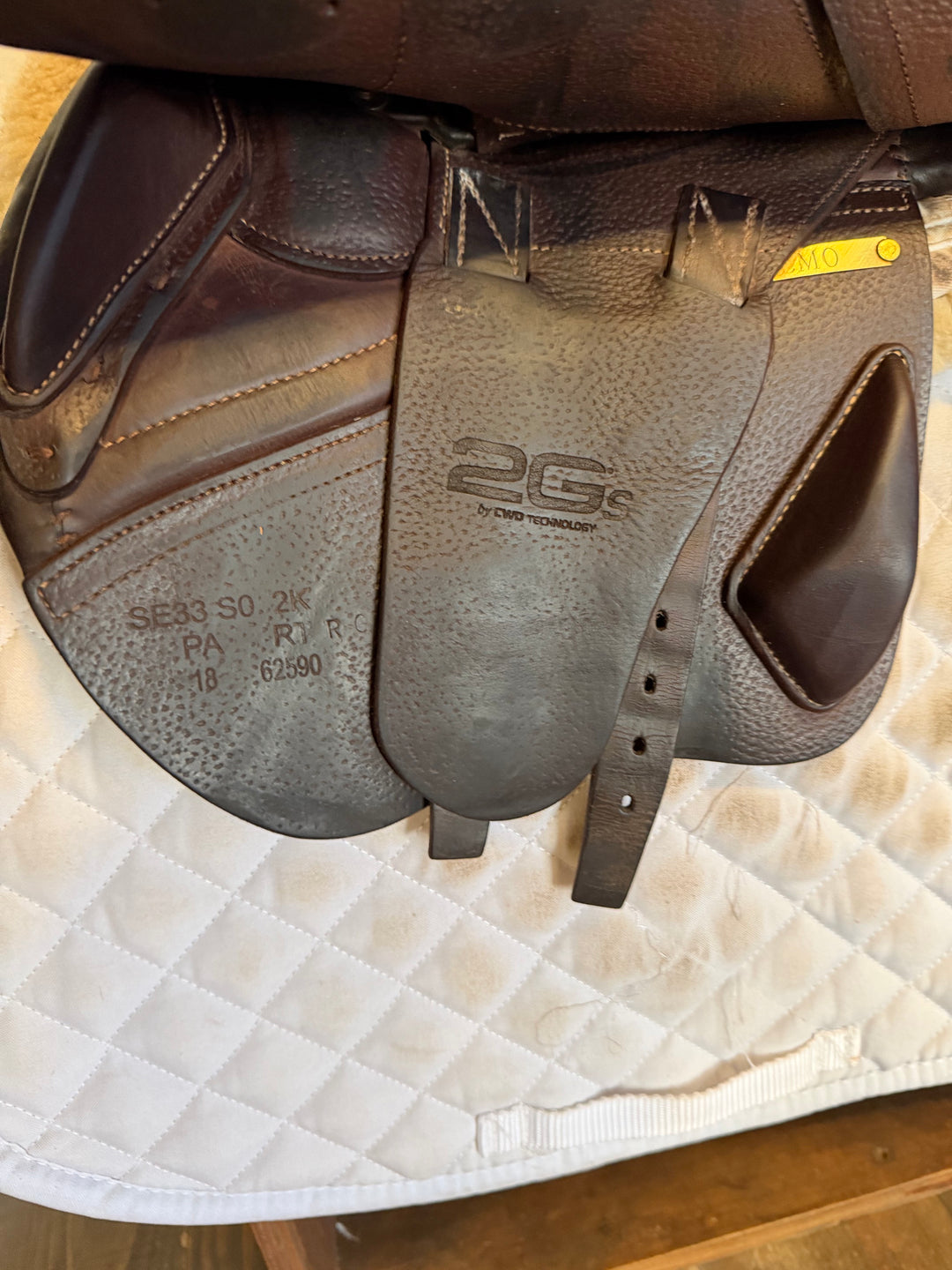 15.5" / 16" CWD 2Gs Saddle - Full Buffalo - 2018 - 2K Flaps - SE33 - 4.5" dot to dot - Pro Panels (496)
