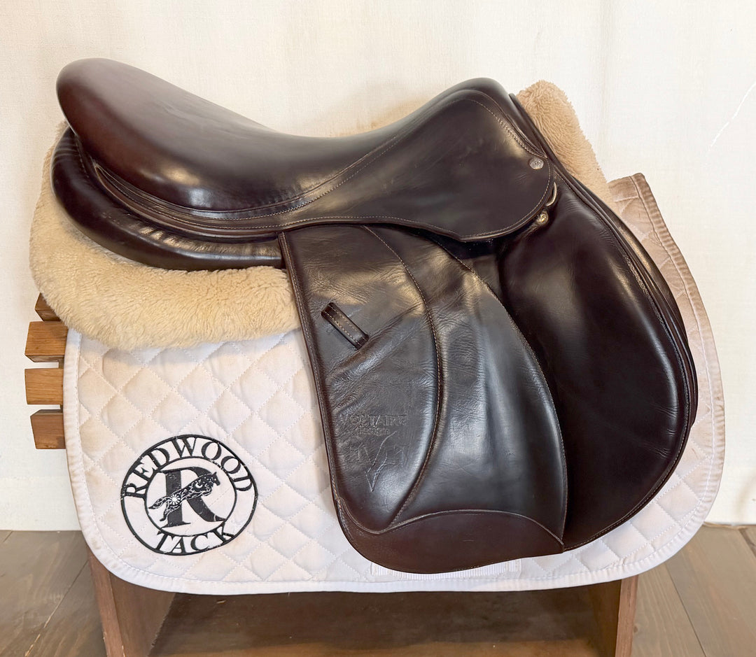 18" Voltaire Palm Beach Saddle - Full Buffalo - 2015 - 3A Flaps - 5" dot to dot - Pro Panels (498)