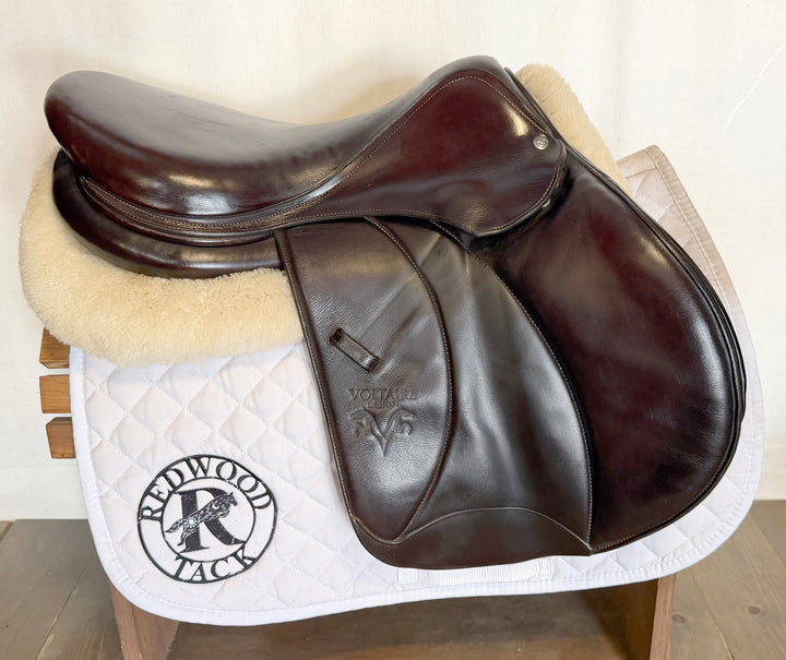 17.5" Voltaire Palm Beach Saddle - Full Buffalo - 2022 - 3AA Flaps - 4.75" dot to dot - Pro Panels (505)