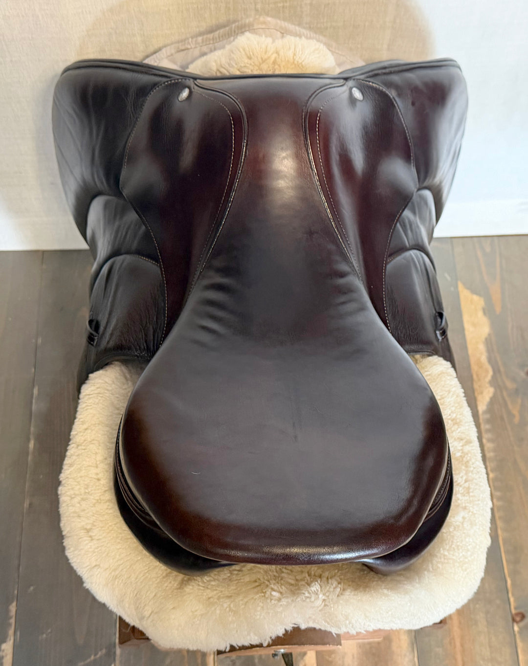 17.5" Voltaire Palm Beach Saddle - Full Buffalo - 2022 - 3AA Flaps - 4.75" dot to dot - Pro Panels (505)