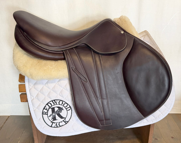 18.5" Butet Premium Saddle - Full Calfskin - 2024 - L Seat - 4.5C Flaps - 4.5" dot to dot (506)