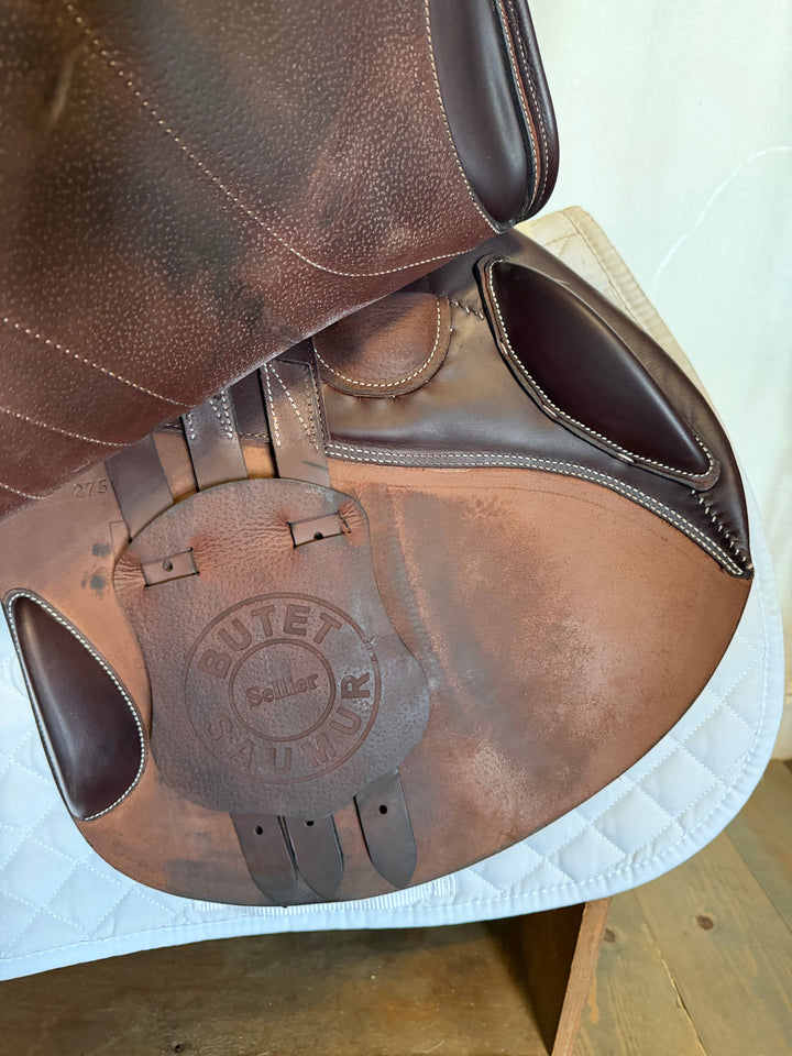 18.5" Butet Premium Saddle - Full Calfskin - 2024 - L Seat - 4.5C Flaps - 4.5" dot to dot (506)