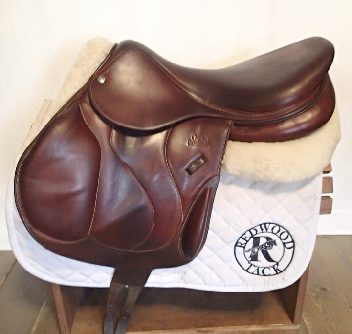 18" Devoucoux Chiberta O Monoflap Saddle - Full Buffalo - 2020 - 2A Flaps - 4.5" dot to dot