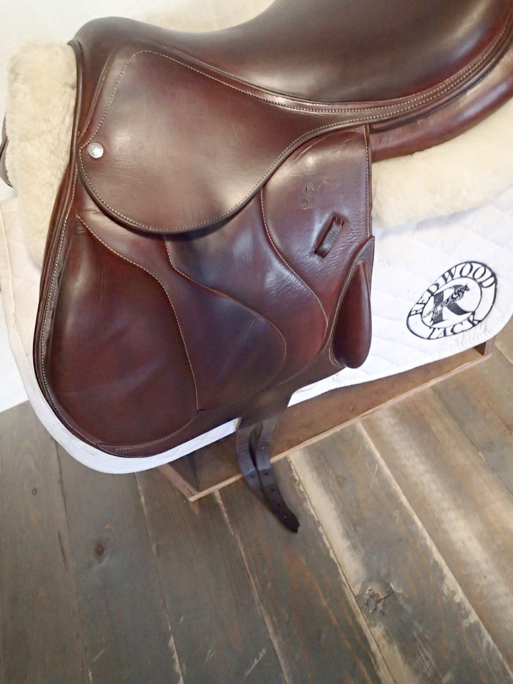 18" Devoucoux Chiberta O Monoflap Saddle - Full Buffalo - 2020 - 2A Flaps - 4.5" dot to dot