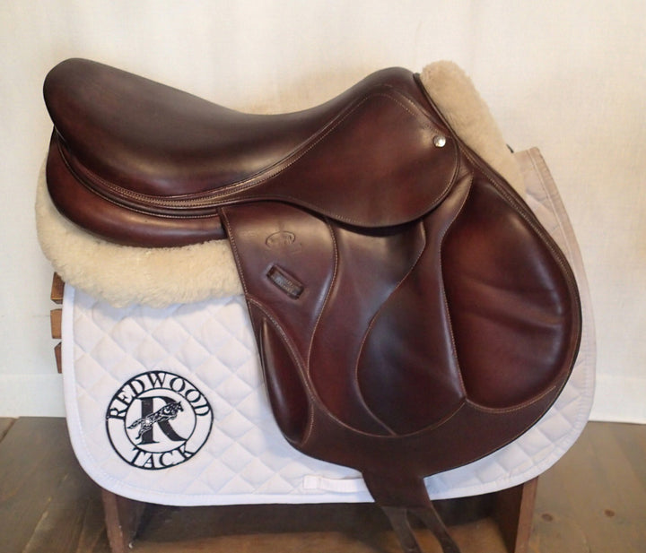 18" Devoucoux Chiberta O Monoflap Saddle - Full Buffalo - 2020 - 2A Flaps - 4.5" dot to dot