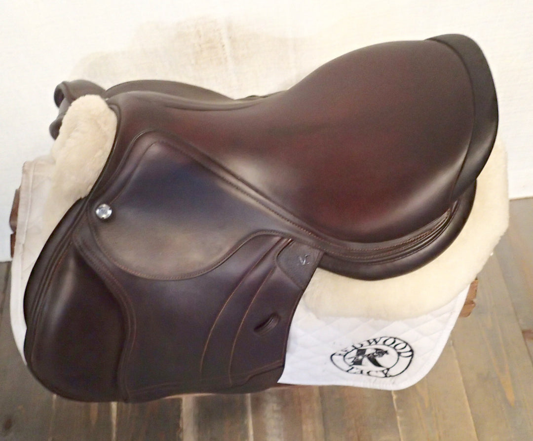 17.5" CWD Hunter Mademoiselle 2Gs Saddle - Full Buffalo - 2022 - 2CH Flaps - SE38