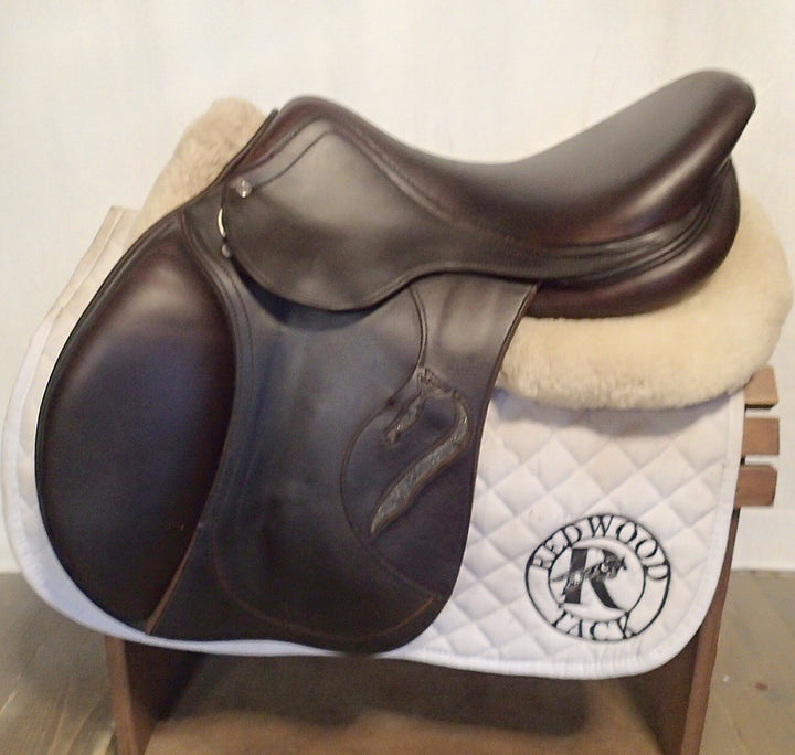 17.5" Antares Connexion Saddle - Full Buffalo - 2023 - 3NB Flaps - 4.75" dot to dot