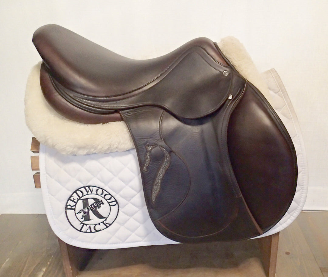 17.5" Antares Connexion Saddle - Full Buffalo - 2023 - 3NB Flaps - 4.75" dot to dot