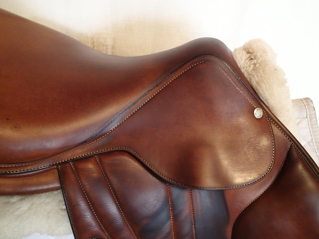 17" Butet Premium Saddle - Full Calfskin - 2014 - P Seat - 2.25 Flaps - 4.25" dot to dot