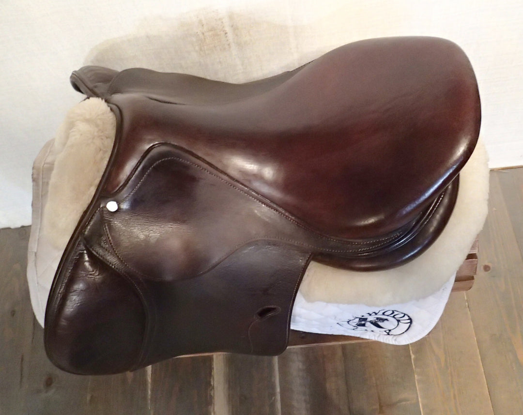 17.5" Antares Connexion Saddle - 2016 - Full Buffalo - 2N Flaps - 4.75" dot to dot