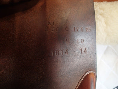 17.5" Butet Saddle - 2014 - C Seat - 2.5L Flaps - 4.5" dot to dot
