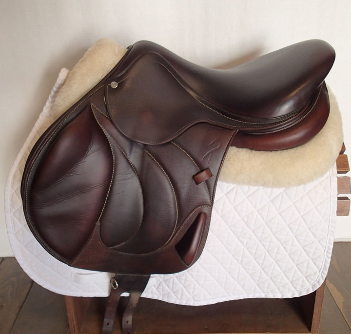 17" Antares Connexion Monoflap Saddle - Full Buffalo - 2019 - 3AB Flaps - 5" dot to dot