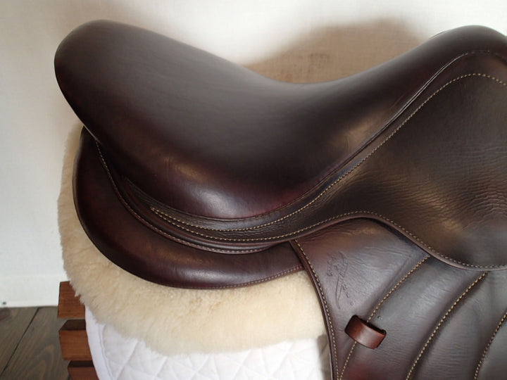 17" Antares Connexion Monoflap Saddle - Full Buffalo - 2019 - 3AB Flaps - 5" dot to dot