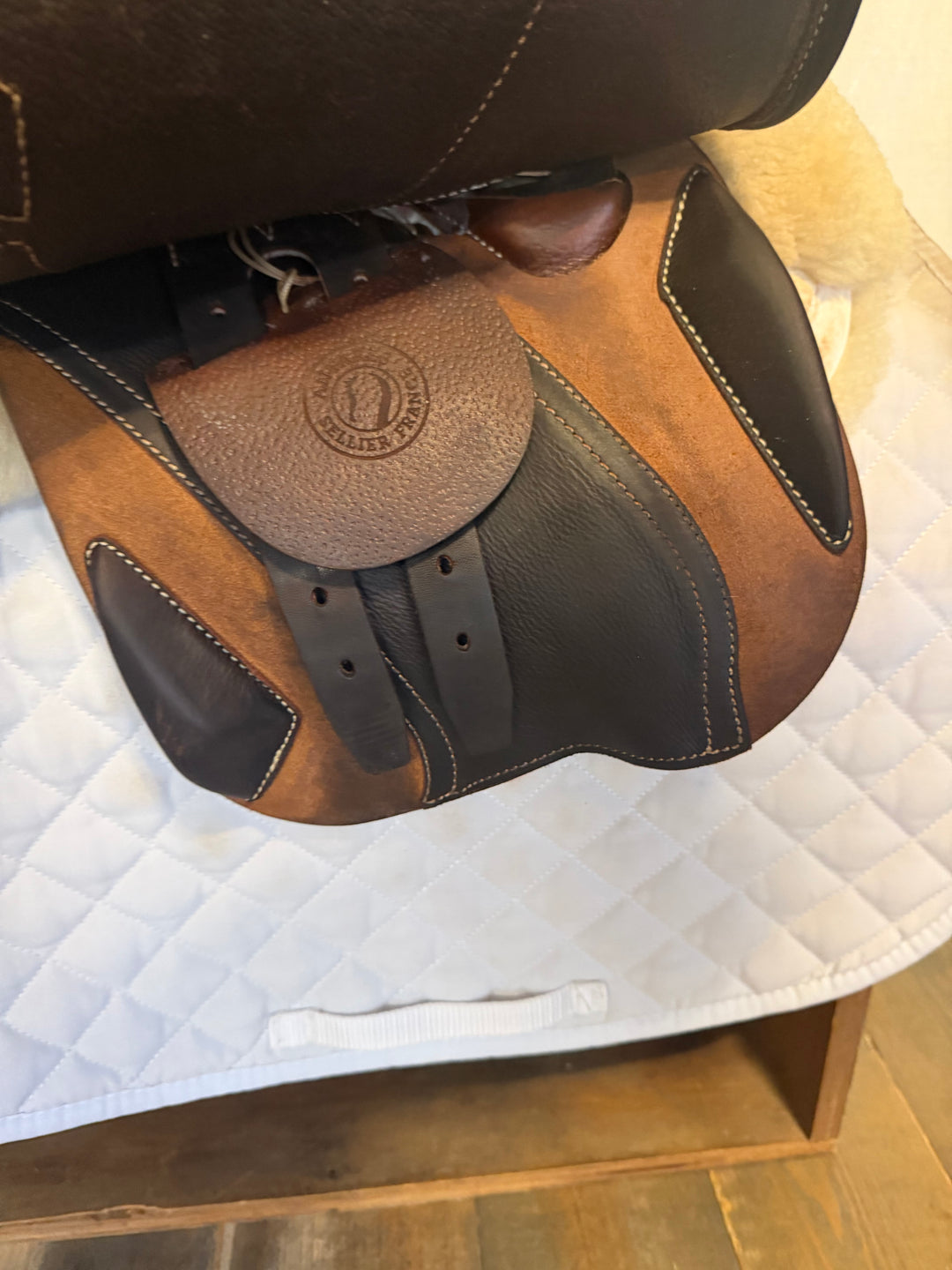 15.5" Antares Hero Junior Saddle - Full Buffalo - 2023 - 5" dot to dot (547)