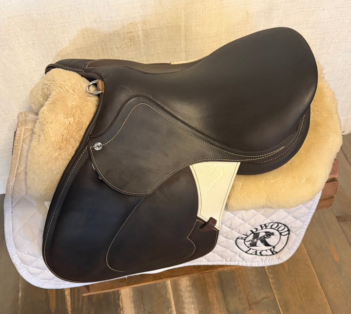 15.5" Antares Hero Junior Saddle - Full Buffalo - 2023 - 4.75" dot to dot (549)