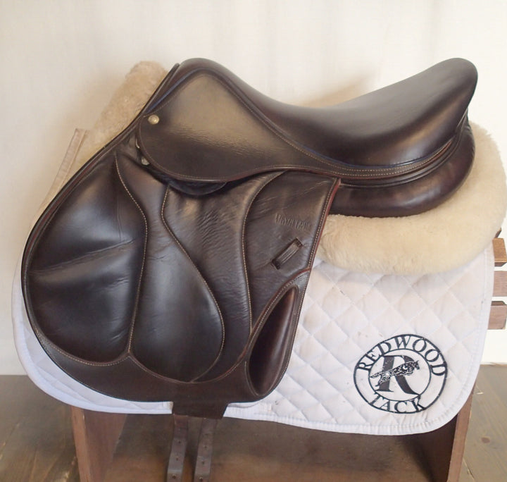 17" Devoucoux Chiberta Monoflap Saddle - Full Buffalo - 2015 - 2A Flaps - D3D - 5" dot to dot