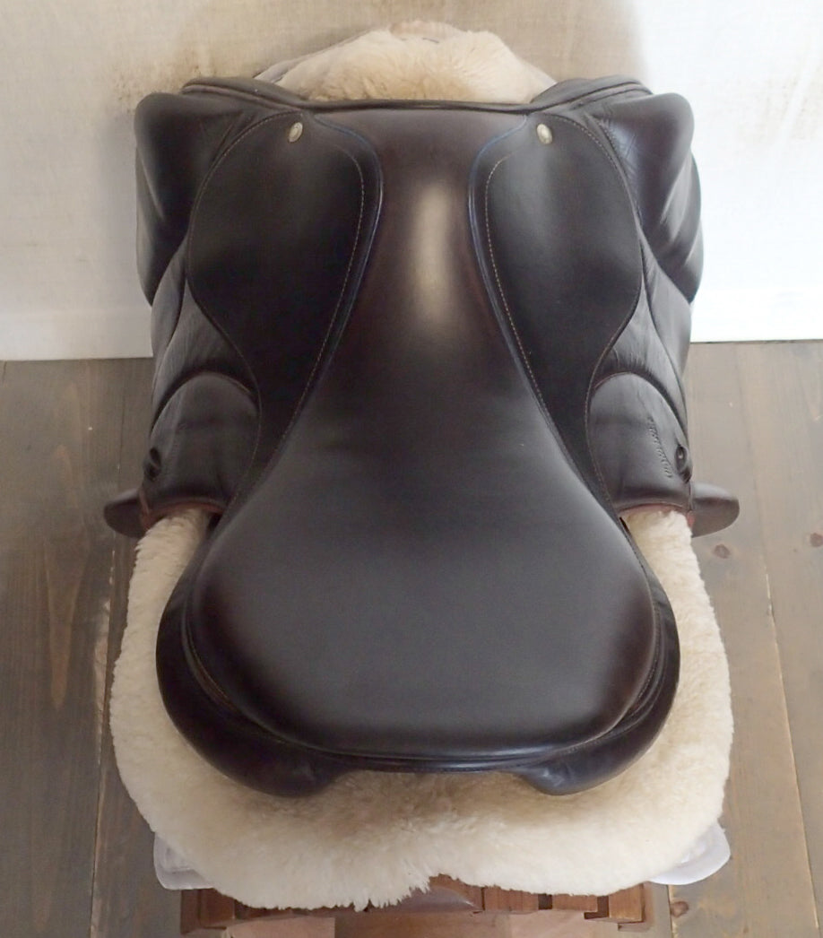 17" Devoucoux Chiberta Monoflap Saddle - Full Buffalo - 2015 - 2A Flaps - D3D - 5" dot to dot