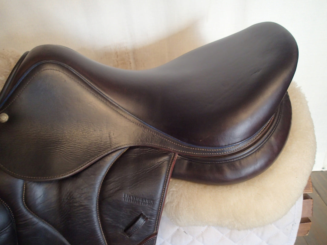 17" Devoucoux Chiberta Monoflap Saddle - Full Buffalo - 2015 - 2A Flaps - D3D - 5" dot to dot