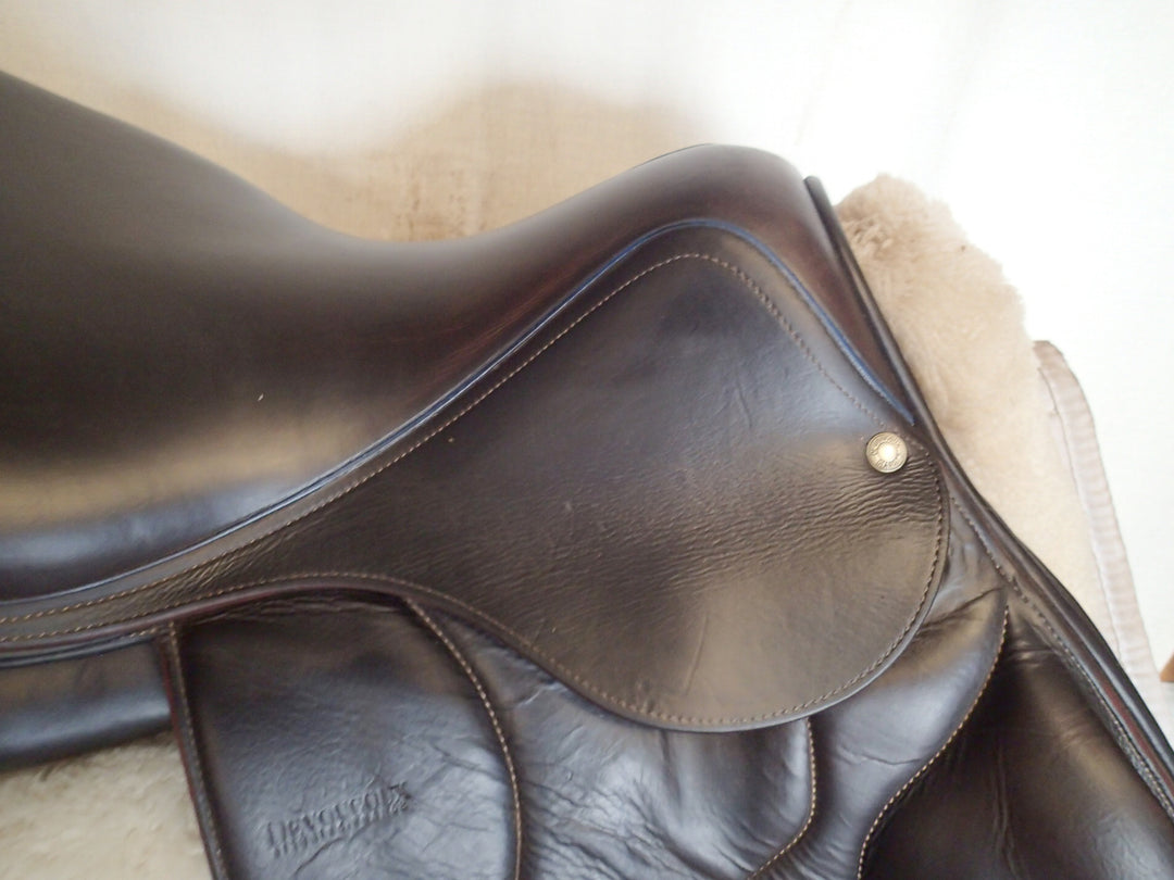 17" Devoucoux Chiberta Monoflap Saddle - Full Buffalo - 2015 - 2A Flaps - D3D - 5" dot to dot