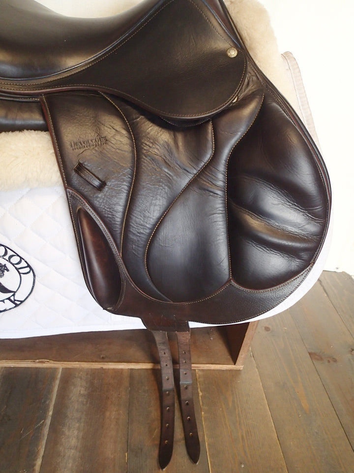 17" Devoucoux Chiberta Monoflap Saddle - Full Buffalo - 2015 - 2A Flaps - D3D - 5" dot to dot