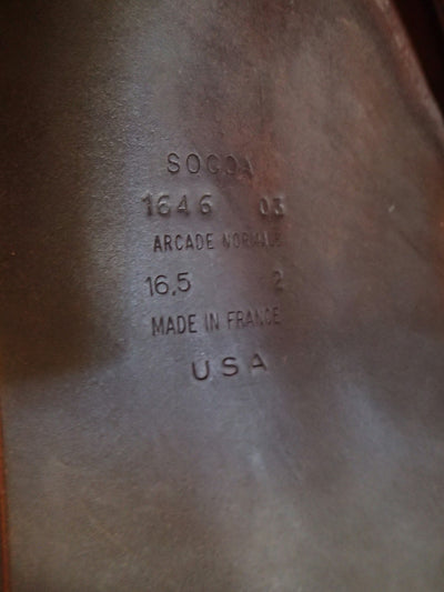 16.5" Devoucoux Socoa Saddle - 2003 - 2 Flaps - 4.5" dot to dot